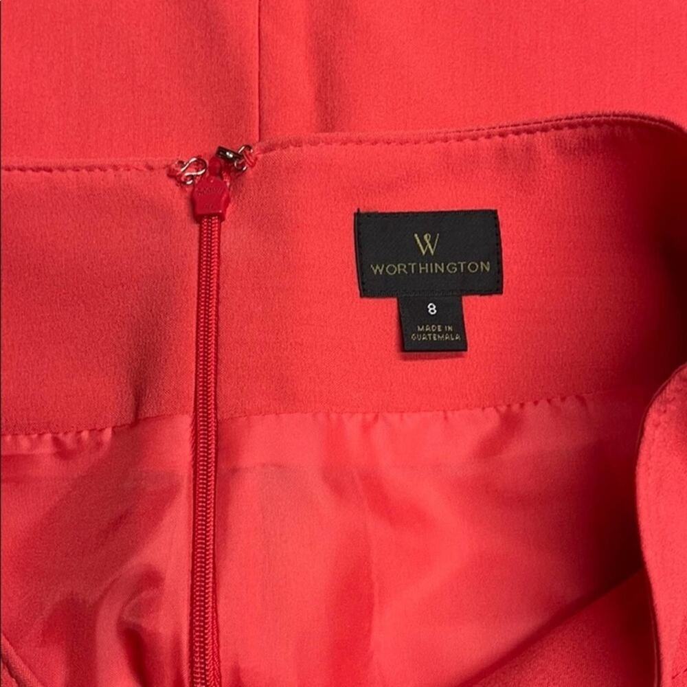 WORTHINGTON Womens 8 Coral Skirt - Picture 4 of 5